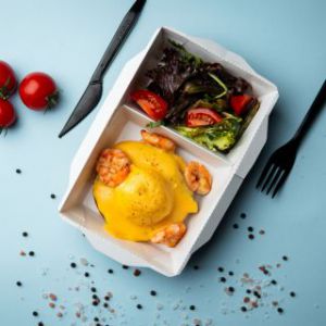 Доставка Бенедикт із креветкою из NaDivane Бенедикт із креветкою