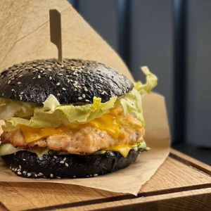 Fish бургер з лососем