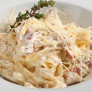 Паста Тальятеле Карбонара