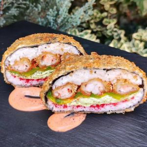 Суші Бургер з Креветкою