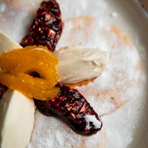 Доставка Панкейки з конфітюром та горіхами из Pausa Панкейки з конфітюром та горіхами