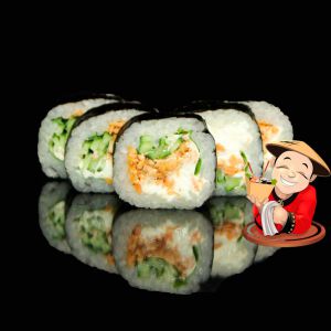 Футомакі зі смаженим лососем