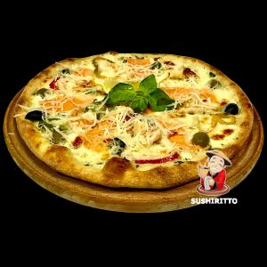 З лососем та креветкою