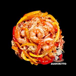 Тяхан із креветками