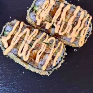 Суші-Бургер із креветкою