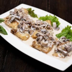 Доставка Філе судака з вершковим соусом из Хуторок Філе судака з вершковим соусом