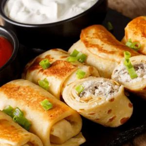 Доставка Млинці з куркою,сиром та грибами из Zeytun Млинці з куркою,сиром та грибами